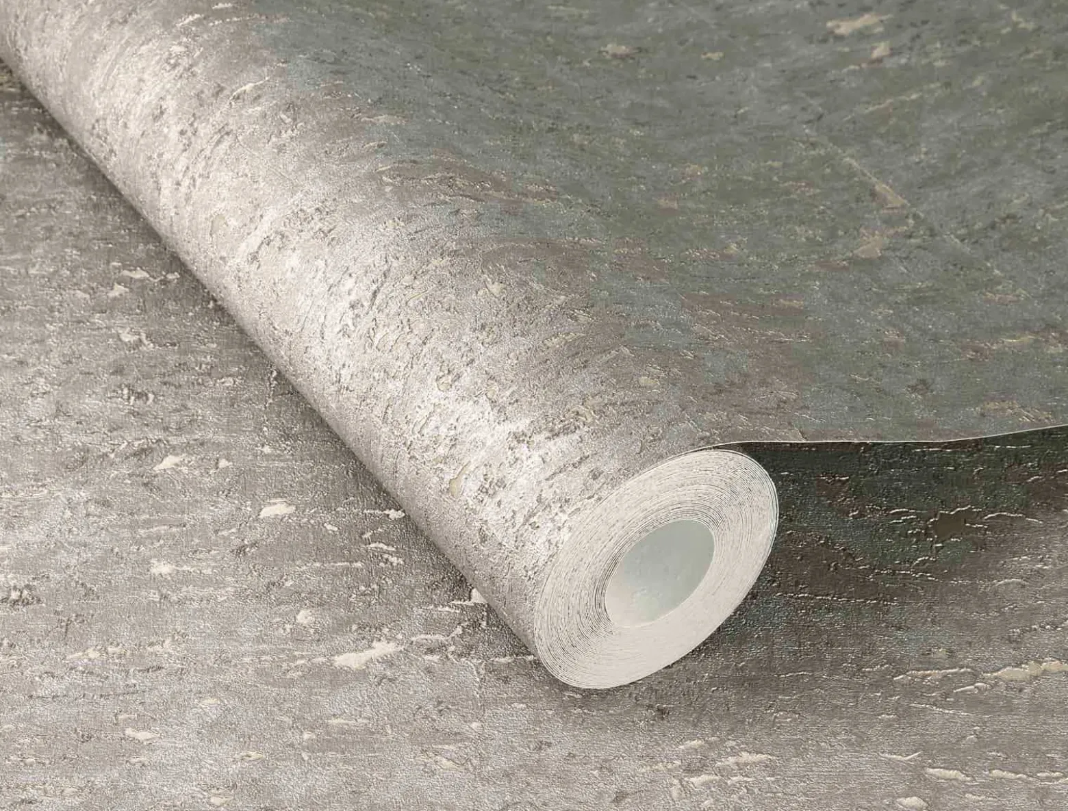 Vliestapete 538335 Rasch Beton Optik Silbergrau Gold