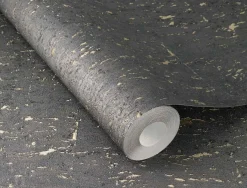 Vliestapete 538359 Rasch Beton Optik Schwarz Gold