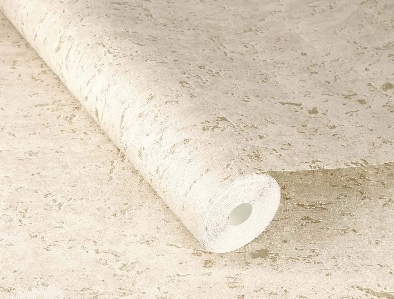 Vliestapete 538328 Rasch Beton Optik Perlbeige Gold