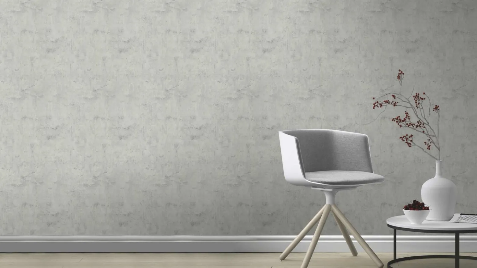 Vliestapete Rasch Beton Wand Putz grau 407341