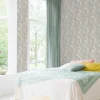 Vliestapete Rasch Blatt Muster Grau Silber 822625