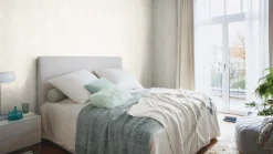 Vliestapete Rasch Blatt Muster Beige Grau 822618