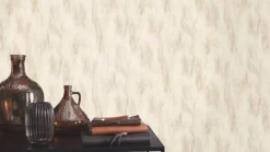 Vliestapete Rasch Blätter Abstrakt Beige Creme 486247
