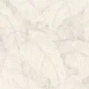 Vliestapete Rasch Blätter Creme Grau Metallic 720525