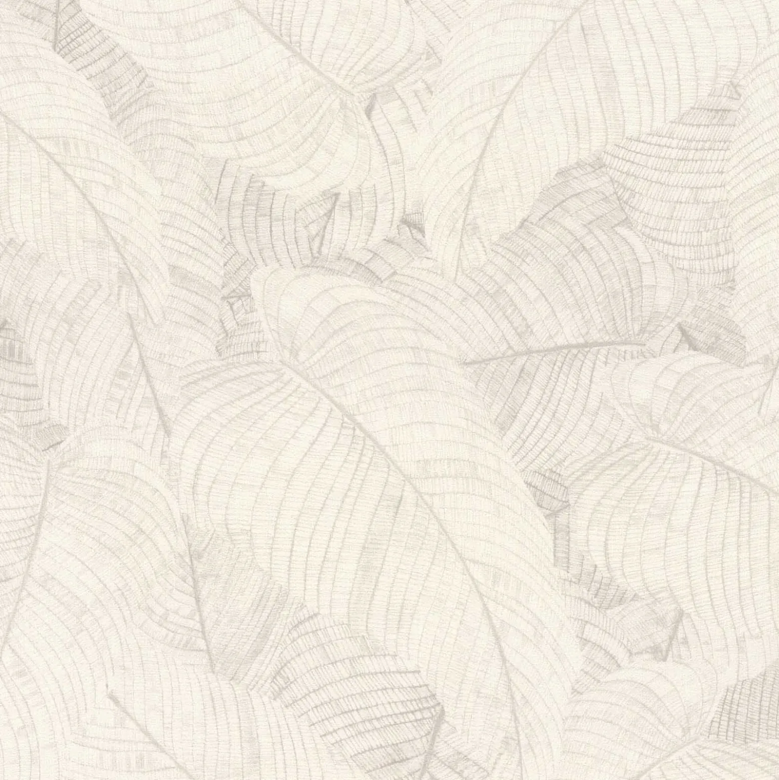 Vliestapete Rasch Blätter Creme Grau Metallic 720525