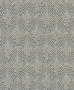 Vliestapete Rasch Blätter 3D grau bronze metallic 535853