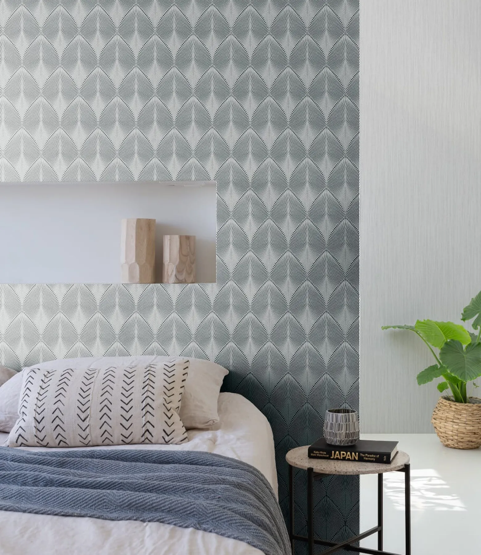 Vliestapete Rasch Blätter 3D grau bronze metallic 535853
