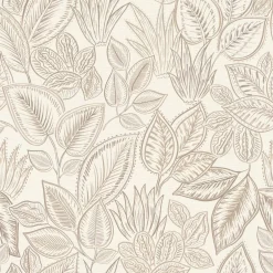 Vliestapete Rasch Blätter Dschungel Creme Braun 692419