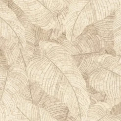 Vliestapete Rasch Blätter Floral Creme Beige 720556