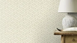 Vliestapete Rasch Blätter Muster creme beige 704624