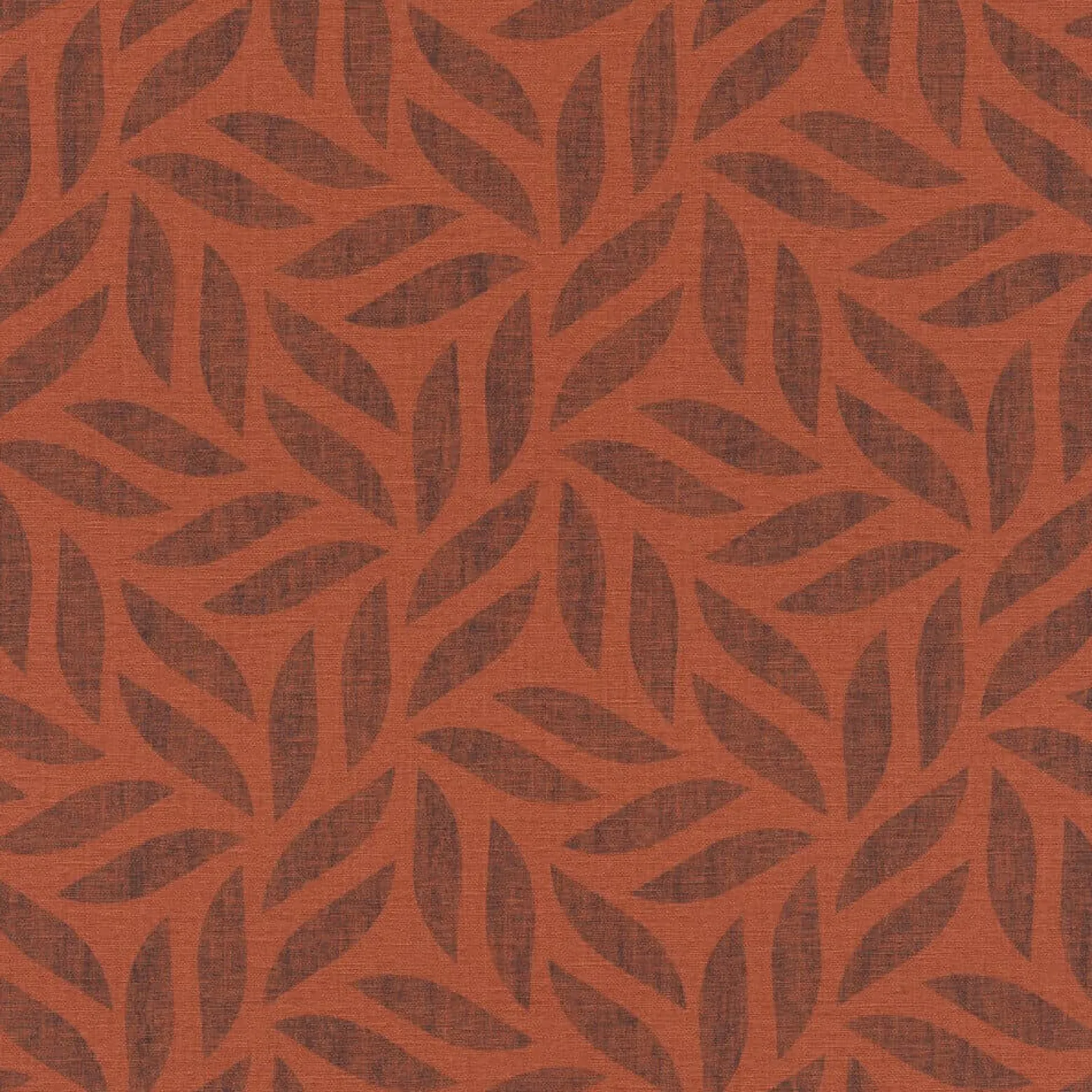 Vliestapete Rasch Blätter Muster orange-rot 704655
