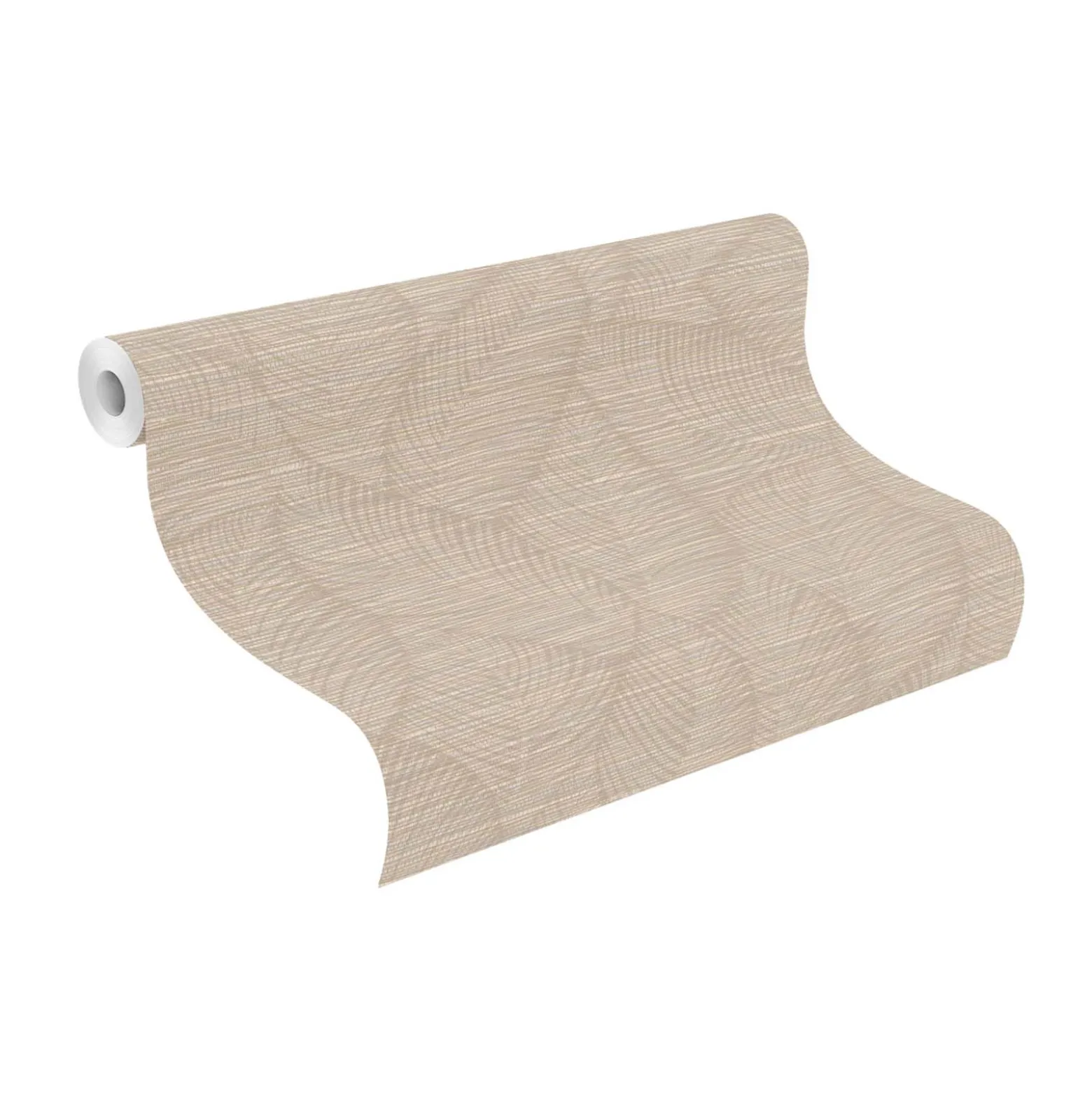 Vliestapete Rasch Blätter Stoffoptik Beige 866834