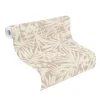 Vliestapete Rasch Blätter Tropisch Braun Creme 330311