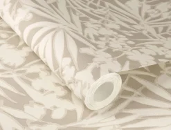 Vliestapete Rasch Blätter Tropisch Braun Creme 330311