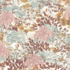Vliestapete Rasch Blumen Aquarell Weiß Rosa Blau 868302