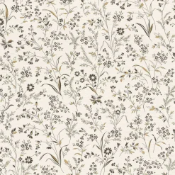 Vliestapete Rasch Blumen Creme Schwarz Gelb 869408