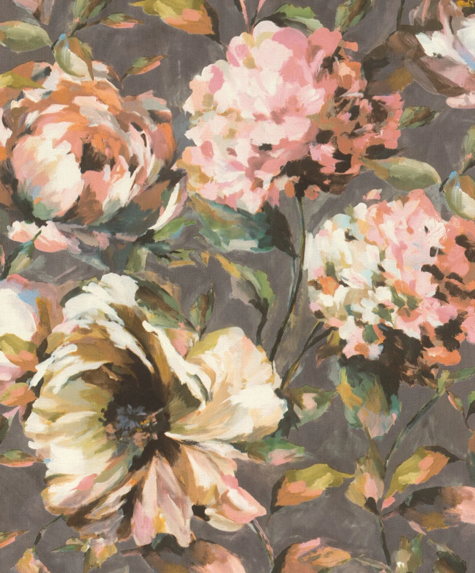 Vliestapete Rasch Blumen Pastell rosa beige 485172