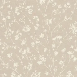 Vliestapete Rasch Blumen Textiloptik Beige Creme 463811