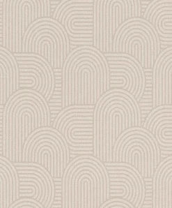 Vliestapete Rasch Bogen Muster Beige Braun 634150