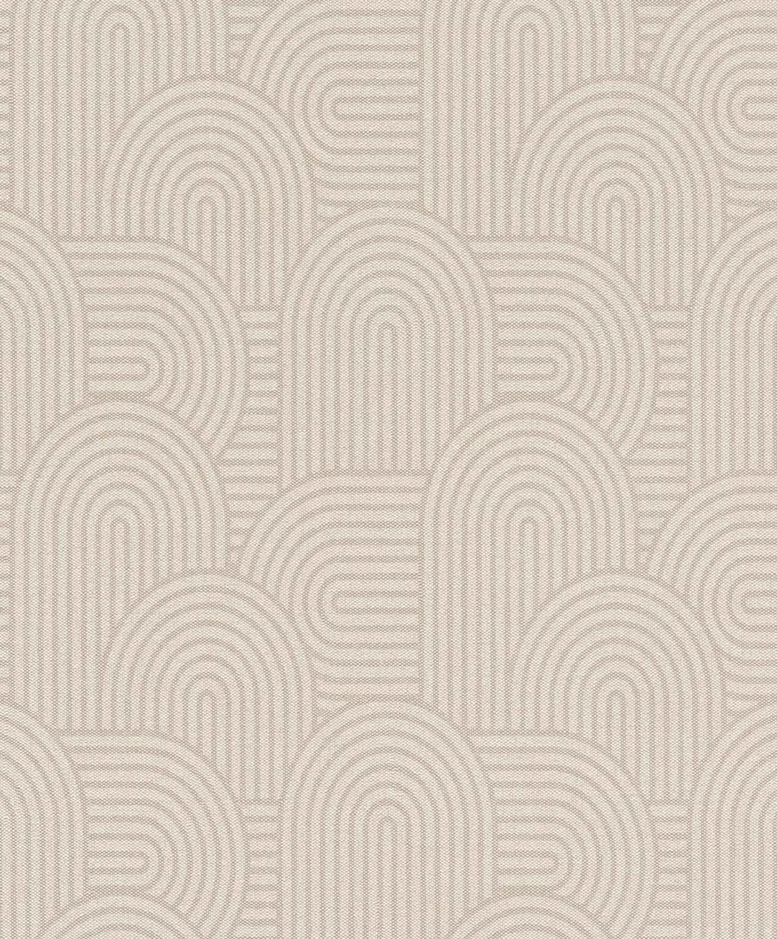 Vliestapete Rasch Bogen Muster Beige Braun 634150