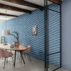 Vliestapete Rasch 3D Grafik dunkelblau Glanz 554656