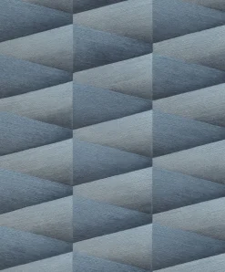 Vliestapete Rasch 3D Grafik dunkelblau Glanz 554656