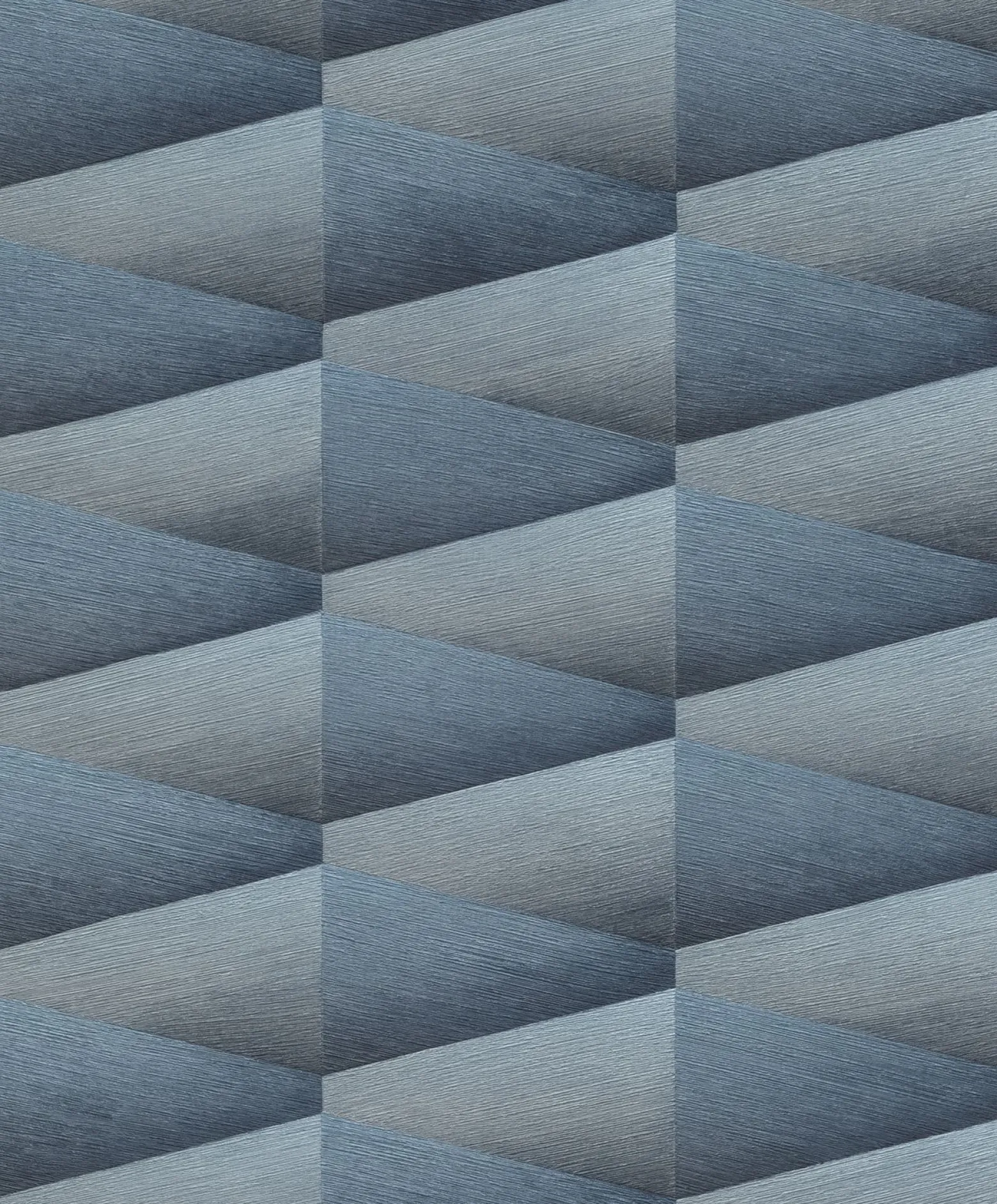 Vliestapete Rasch 3D Grafik dunkelblau Glanz 554656
