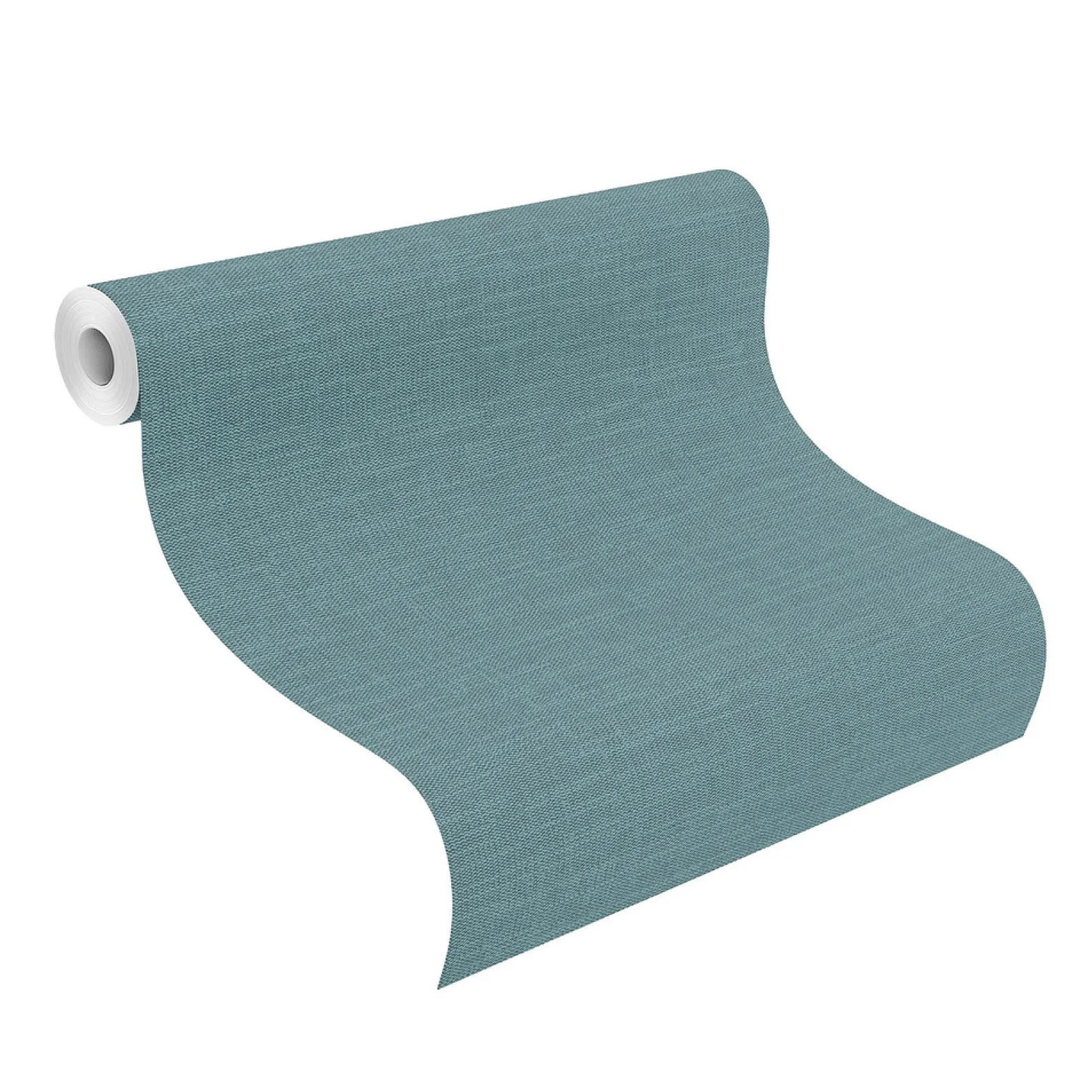 Vliestapete Rasch Einfarbig Textil türkis 700473