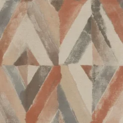 Vliestapete Rasch Ethno Raute orange-rot beige 704020