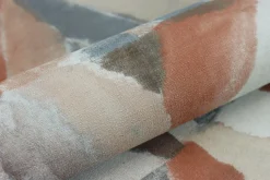 Vliestapete Rasch Ethno Raute orange-rot beige 704020