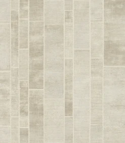 Vliestapete Rasch Fliesen beige-grau metallic 428209