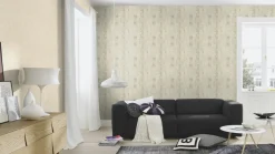 Vliestapete Rasch Fliesen beige-grau metallic 428209