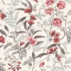 Vliestapete Rasch Floral Aquarell Weiß Rot 869118