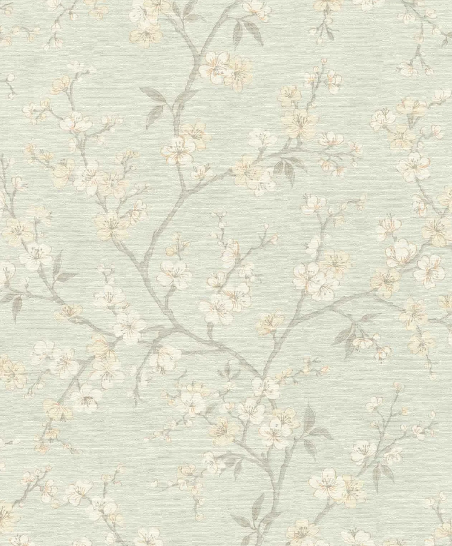 Vliestapete Rasch Floral Blüten Blau Gold Metallic 456769