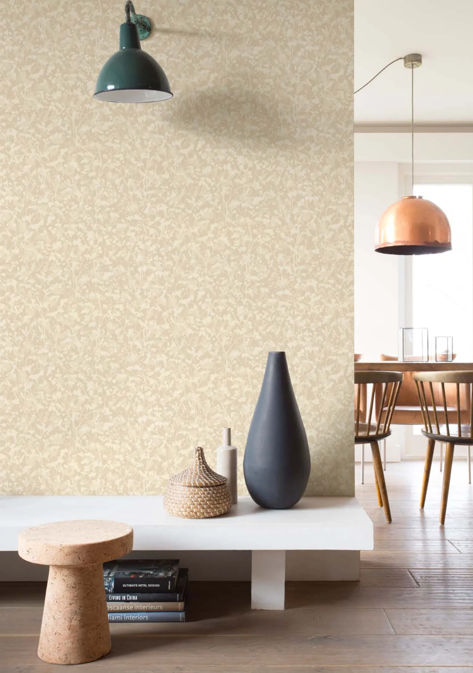 Vliestapete Rasch Floral Blumen Beige Creme 720747