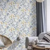 Vliestapete Rasch Floral Blumen Weiß Blau Gelb 868500