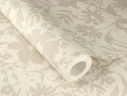 Vliestapete Rasch Floral Blumen Creme Beige 330403