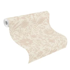Vliestapete Rasch Floral Blumen Creme Beige 330403