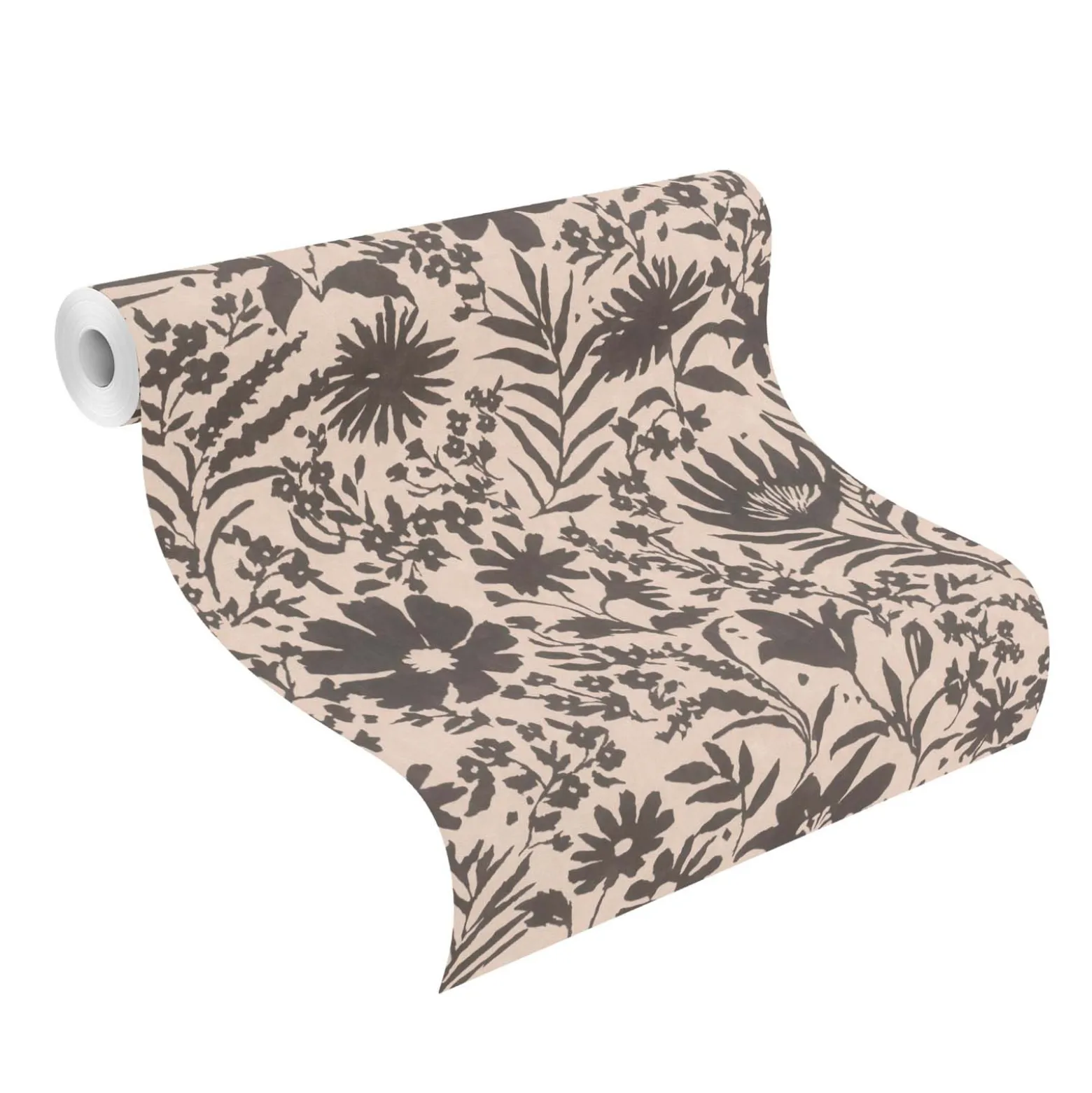 Vliestapete Rasch Floral Blumen Beige Schwarz 330434