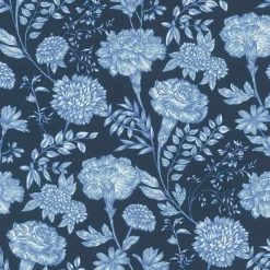 Vliestapete Rasch Floral Landhaus Blau Weiß 865004