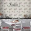 Vliestapete Rasch Floral Ornament grau Glitzer 808810
