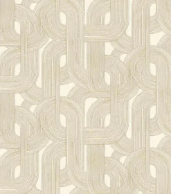 Vliestapete Rasch Grafik Creme Gold Metallic 868111