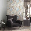 Vliestapete Rasch Grafik Muster Grau Beige 311907