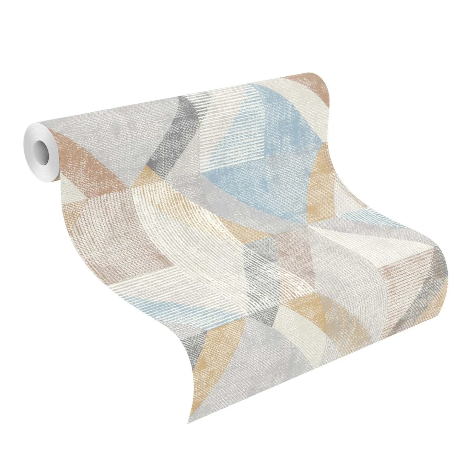 Vliestapete Rasch Grafik Muster Grau Beige 311907