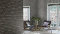 Vliestapete Rasch Holz Dielen Beton dunkelgrau 429442