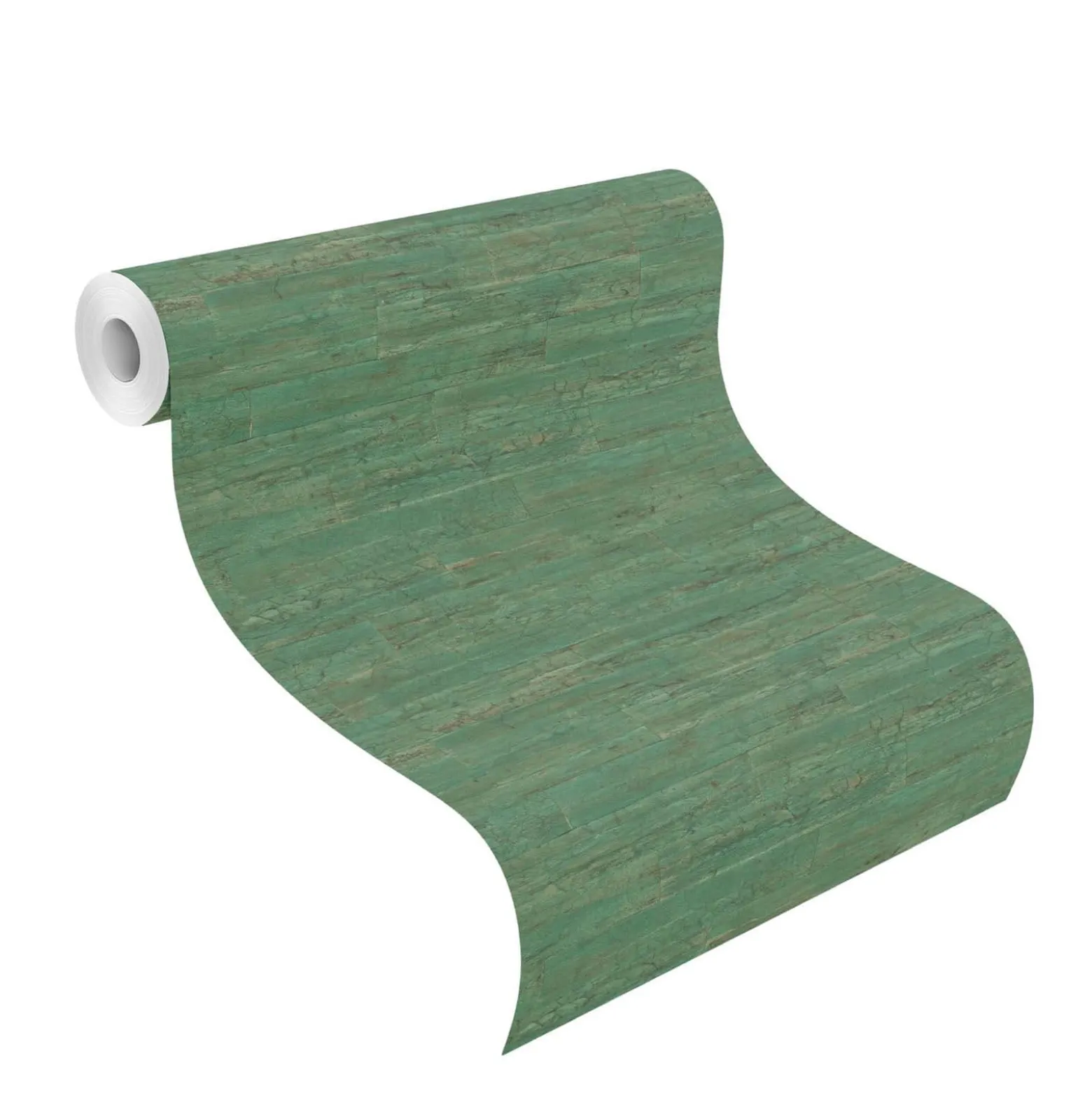 Vliestapete 537048 Rasch Holz Optik Grün Beige