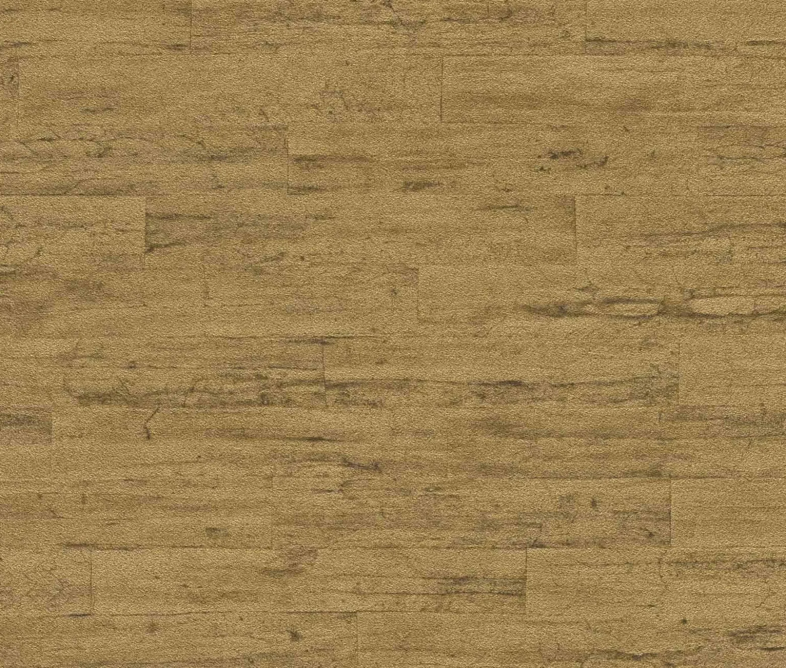 Vliestapete 537079 Rasch Holz Optik Gold