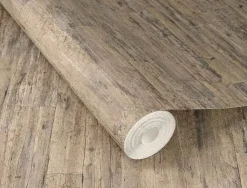 Vliestapete 537031 Rasch Holz Optik Beige Grau