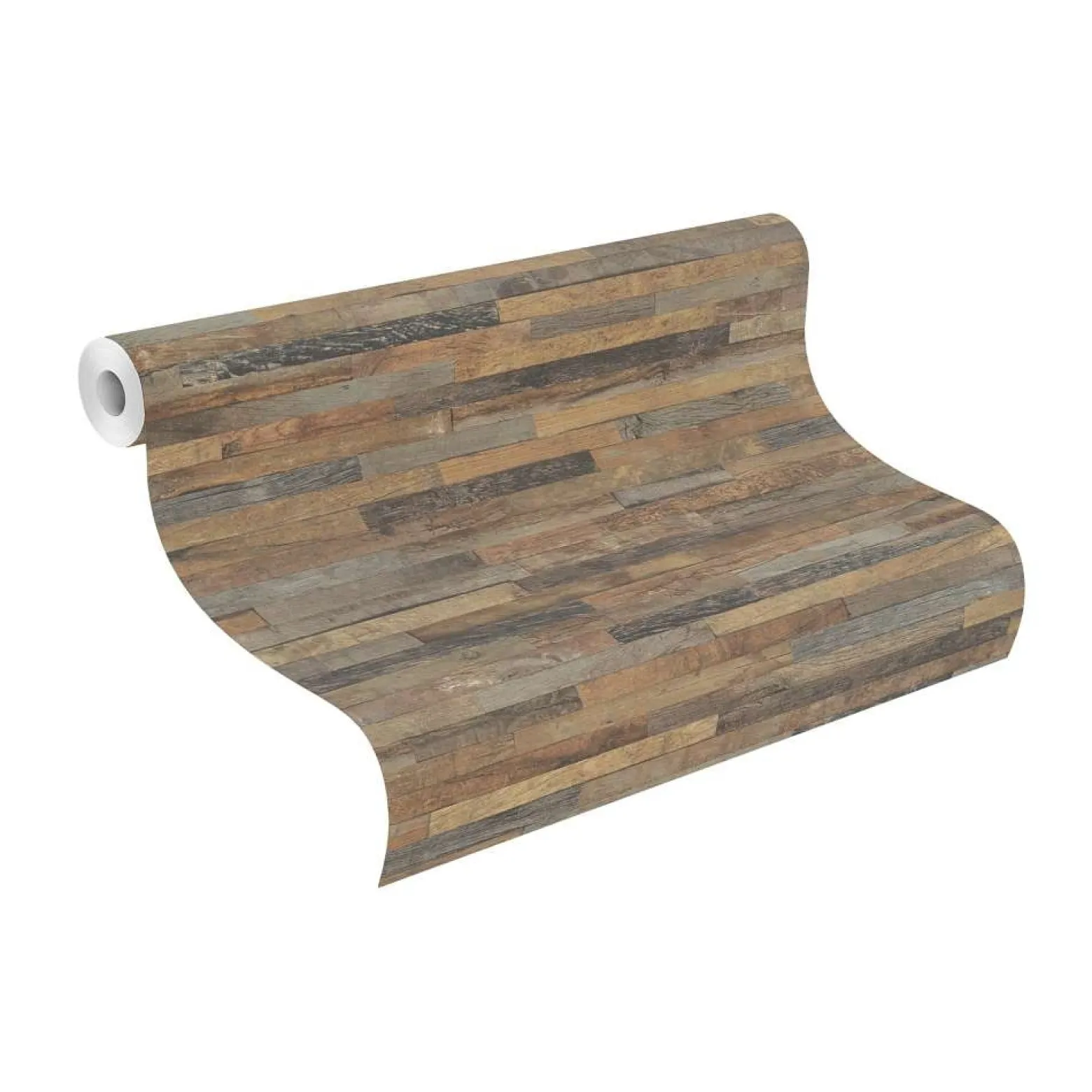 Vliestapete Rasch Holz-Optik 3D braun grau 939811