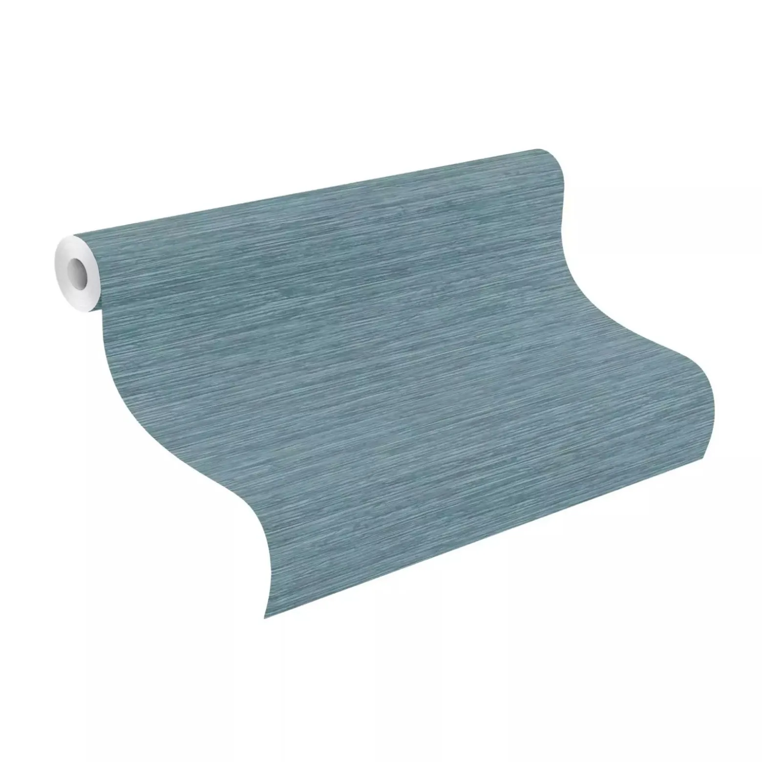 Vliestapete Rasch Holz Optik Maserung Blau 866445